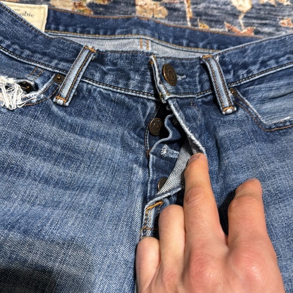 Abercrombie & Fitch the A&F Classic straight denim jean men 32x32 100% cotton - Picture 5 of 14